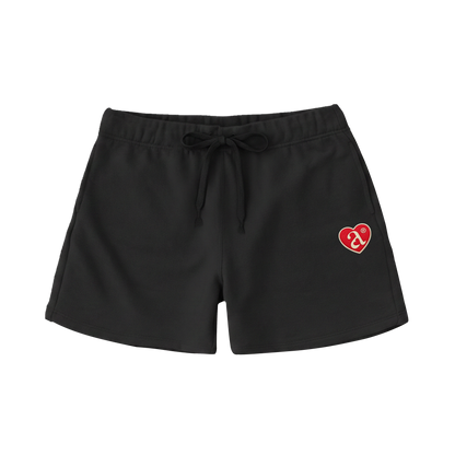 HEART PATCH SWEAT SHORTS