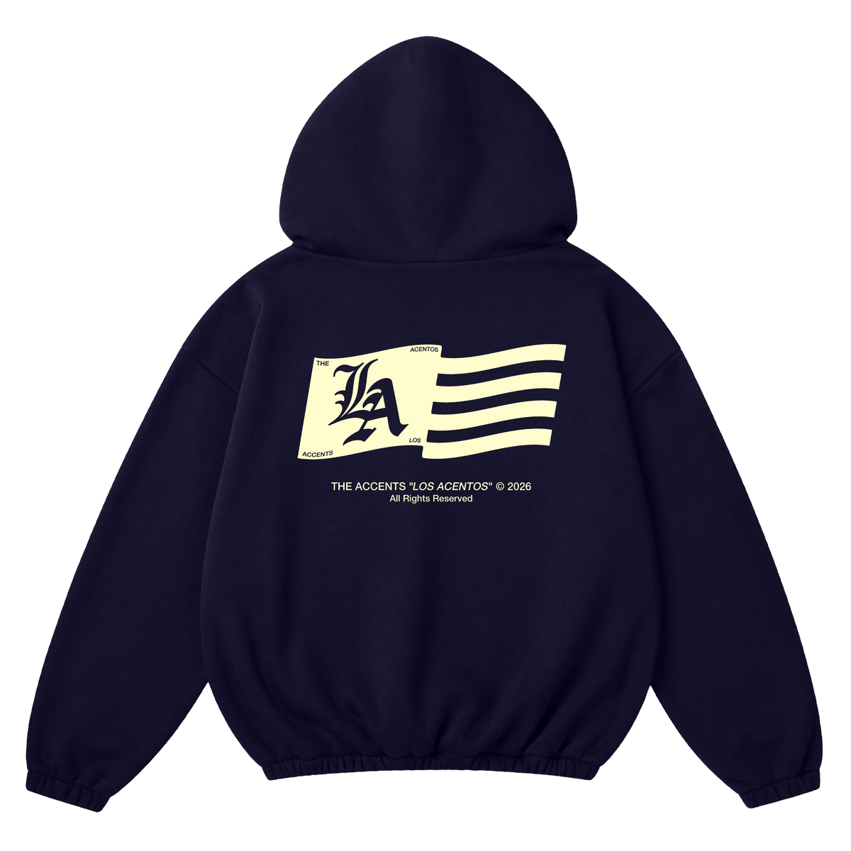 LA FLAG SINGULAR HOODIE – THE ACCENTS